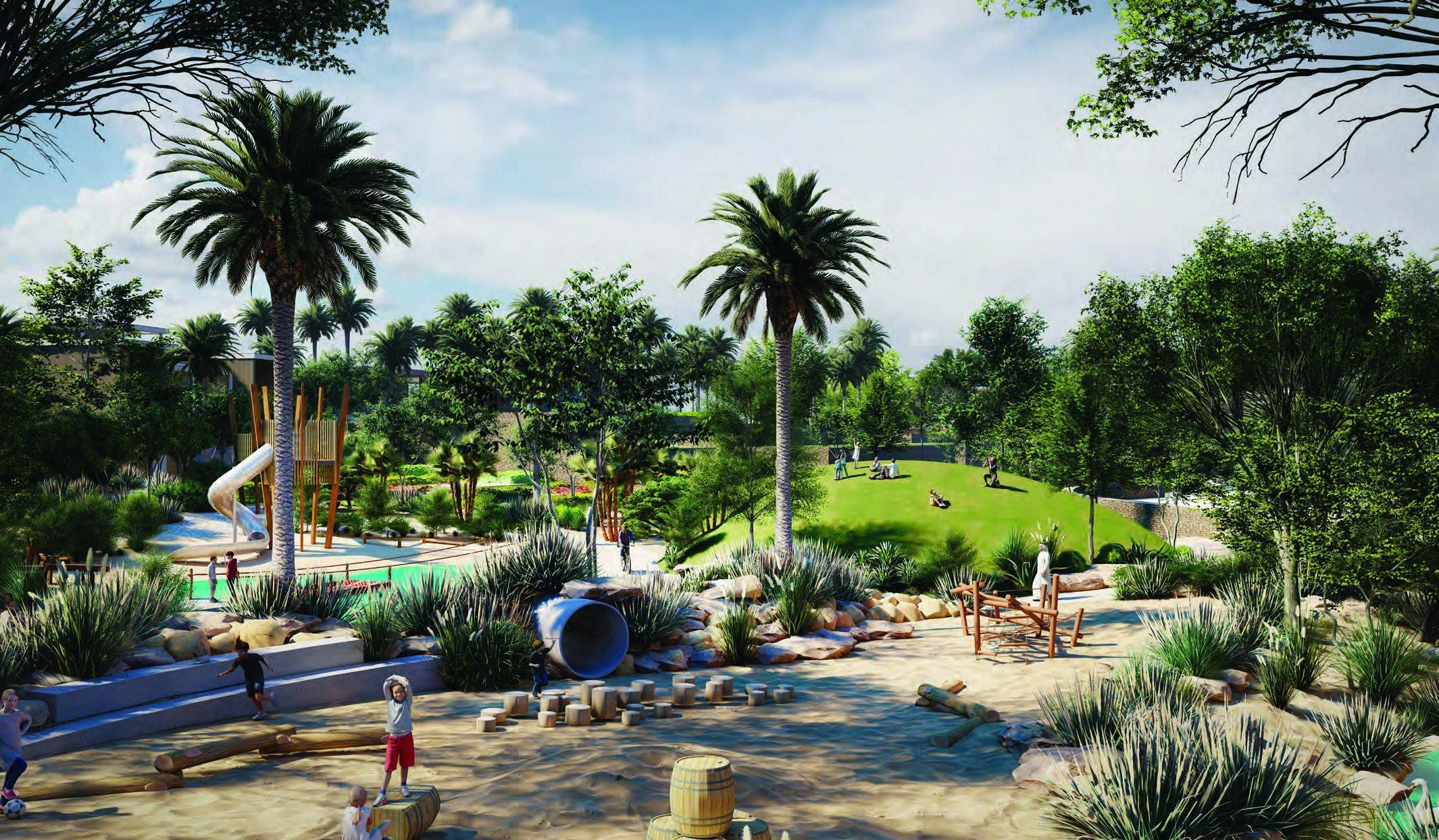 Complexe résidentiel de luxe avec villas et maisons de ville dans une zone écologiquement propre de Dubaï