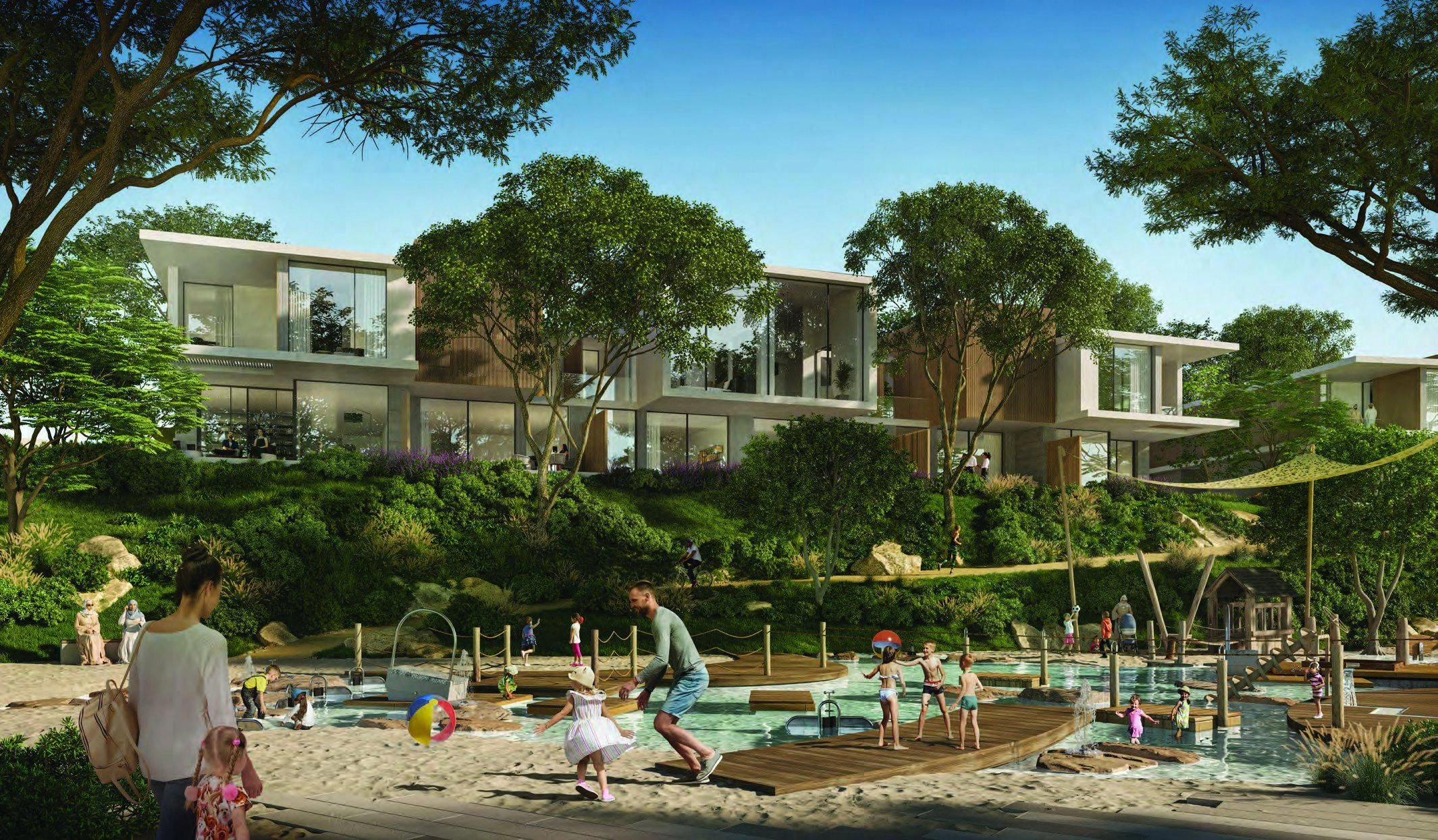 Complexe résidentiel de luxe avec villas et maisons de ville dans une zone écologiquement propre de Dubaï