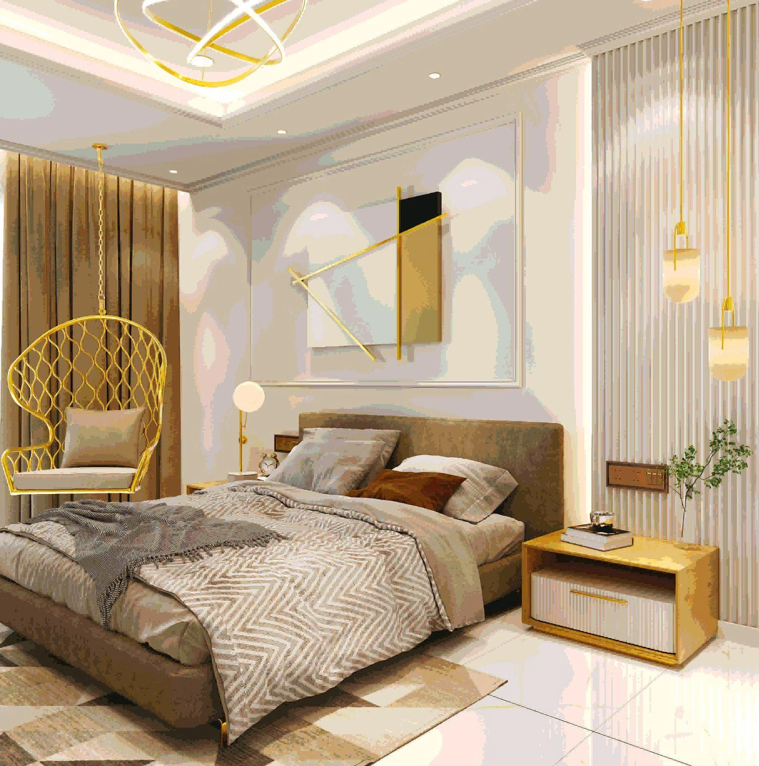 مجمع سكني حديث بالقرب من جزيرة النخلة في دبي