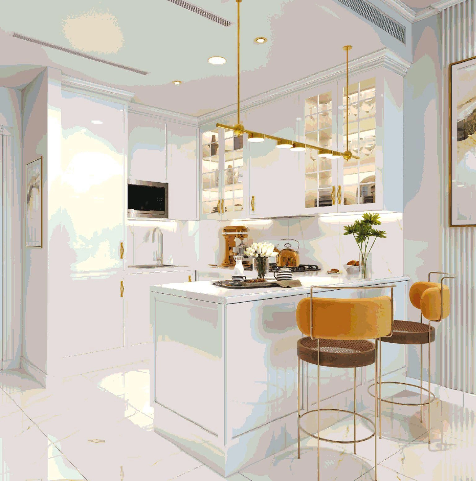 مجمع سكني حديث بالقرب من جزيرة النخلة في دبي