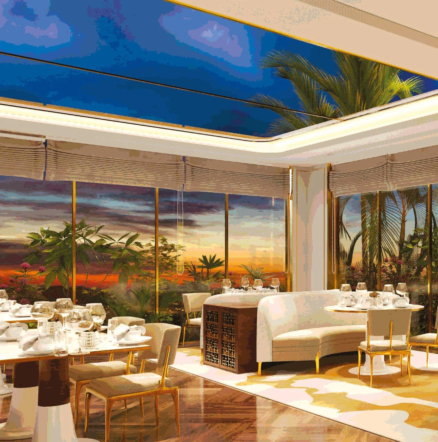 مجمع سكني حديث بالقرب من جزيرة النخلة في دبي