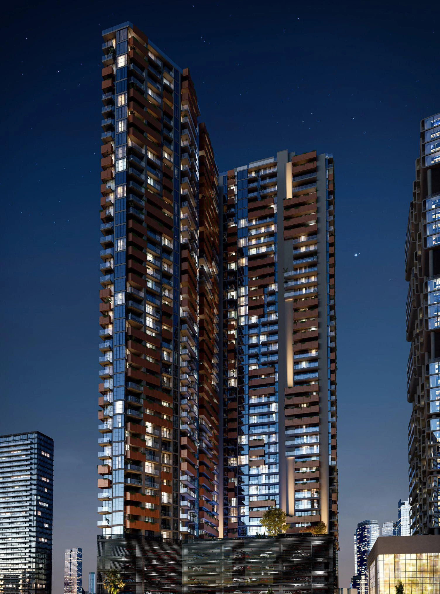 Luxury residential complex on the seafront in Abu Dhabi