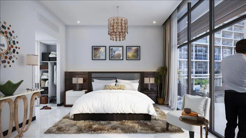 Complexe résidentiel moderne près de l'aéroport international d'Abu Dhabi