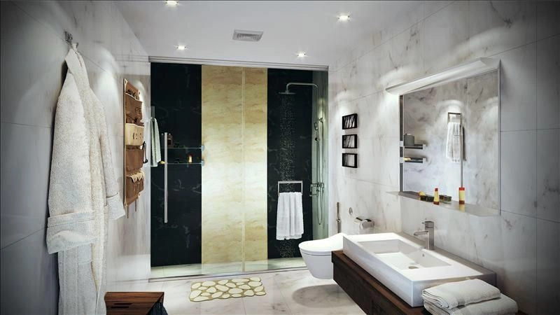 Complexe résidentiel moderne près de l'aéroport international d'Abu Dhabi