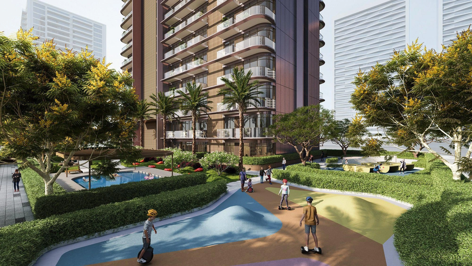 Elite Residential Complex with Direct Access to the Park, Dubai