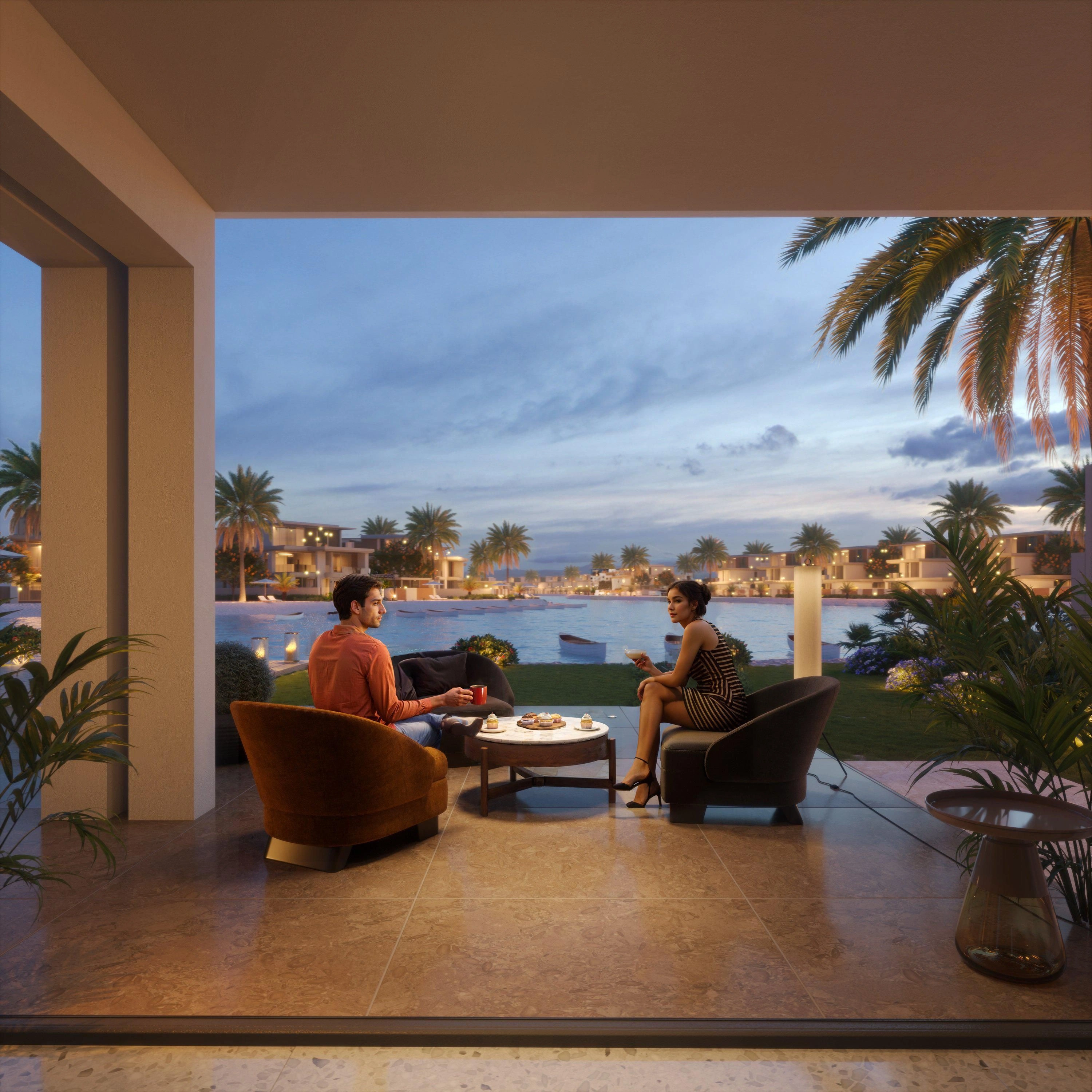 مجمع سكني فاخر بالقرب من البحيرات والشاطئ، دبي