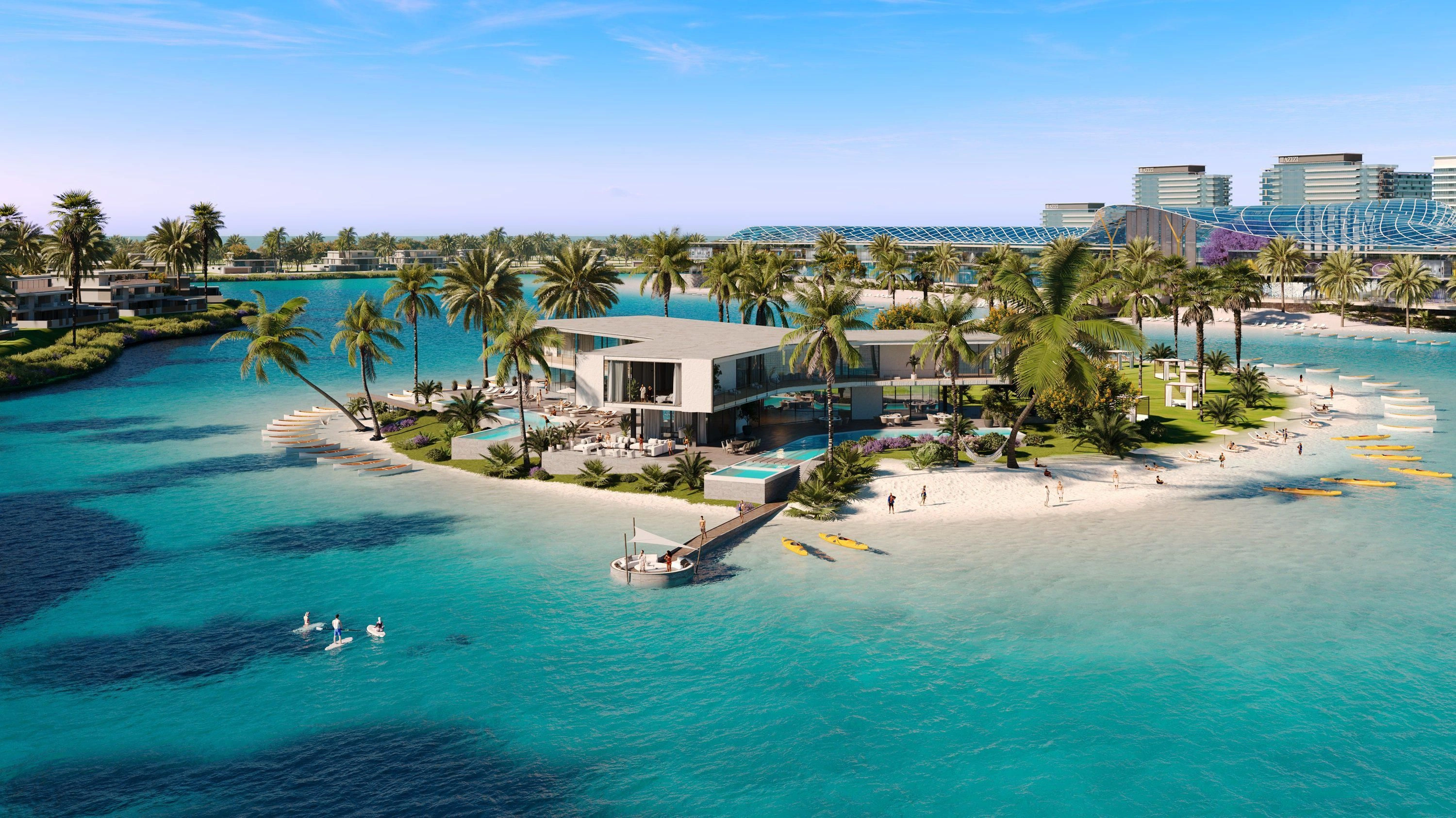 مجمع سكني فاخر بالقرب من البحيرات والشاطئ، دبي