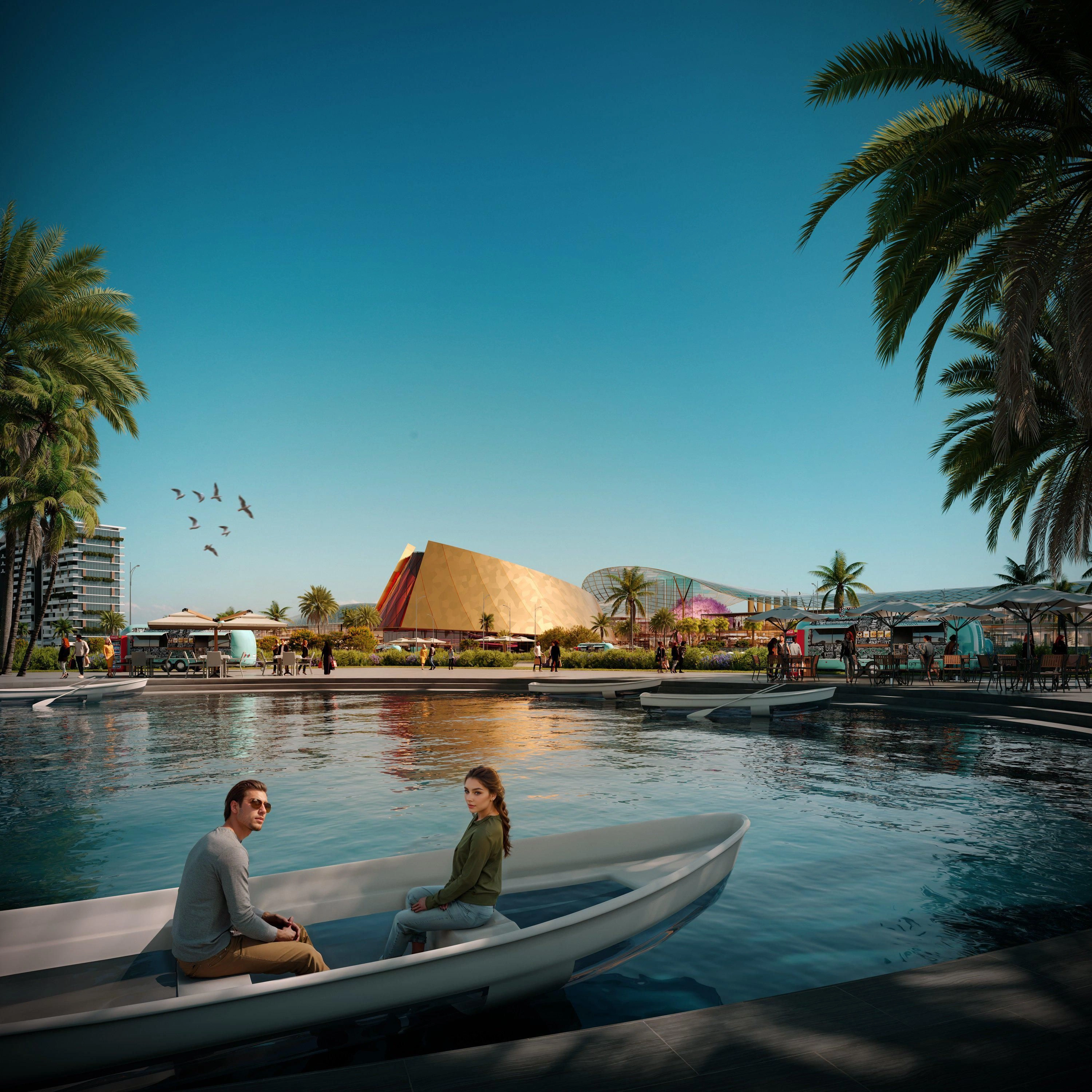 مجمع سكني فاخر بالقرب من البحيرات والشاطئ، دبي