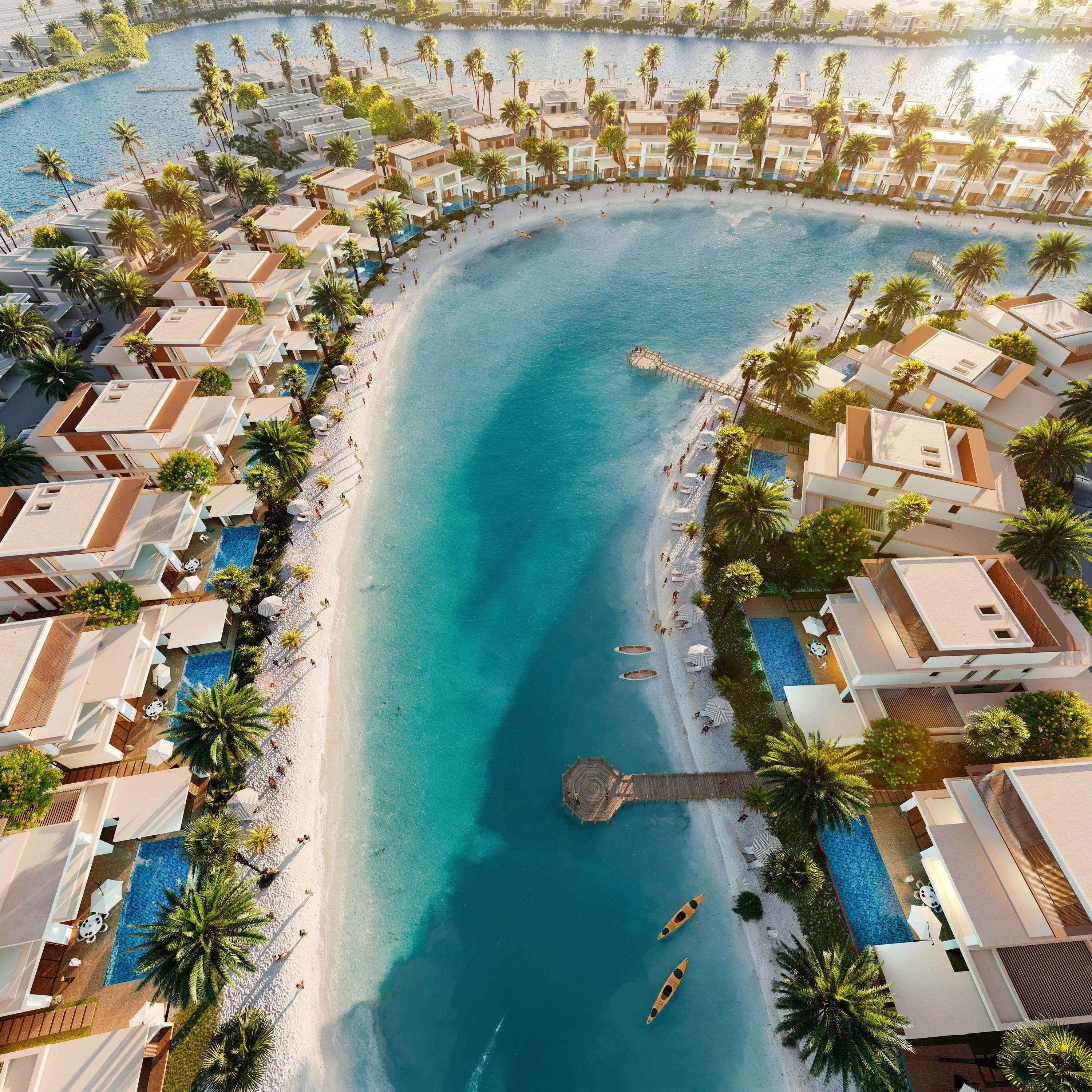 مجمع سكني فاخر بالقرب من البحيرات والشاطئ، دبي