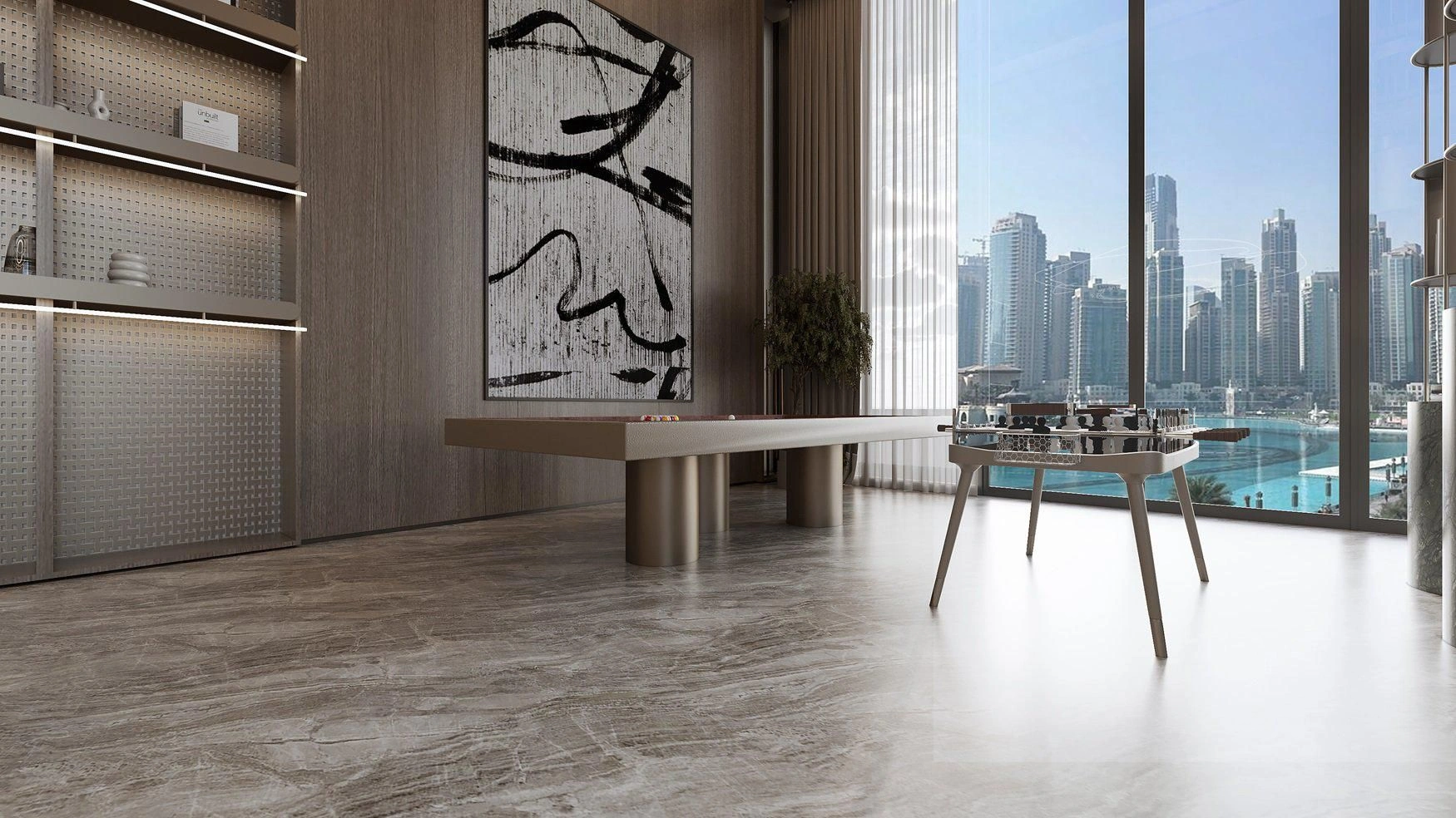 مجموعة سكنية فاخرة مع حمامات سباحة في دبي