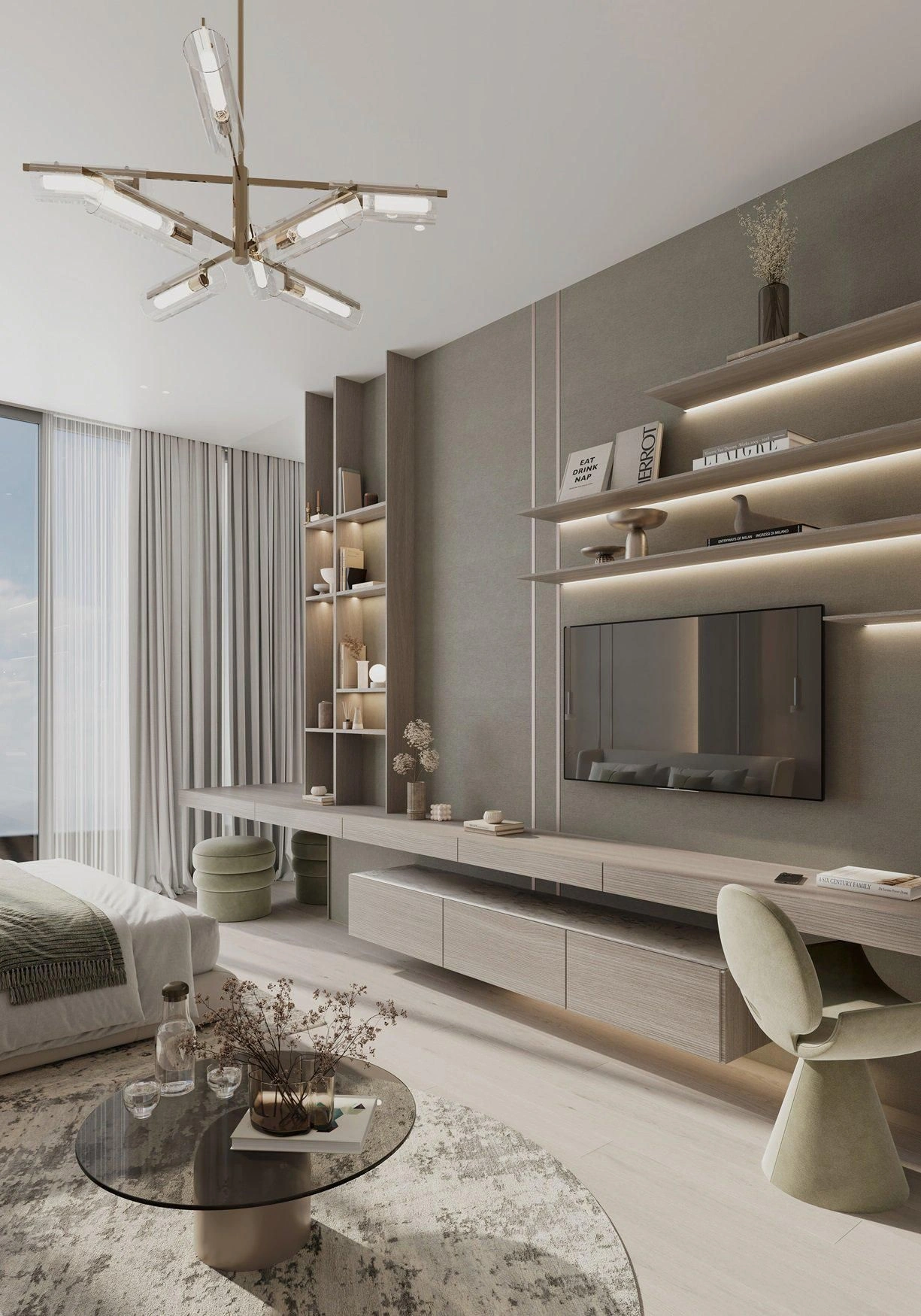 مجموعة سكنية فاخرة مع حمامات سباحة في دبي