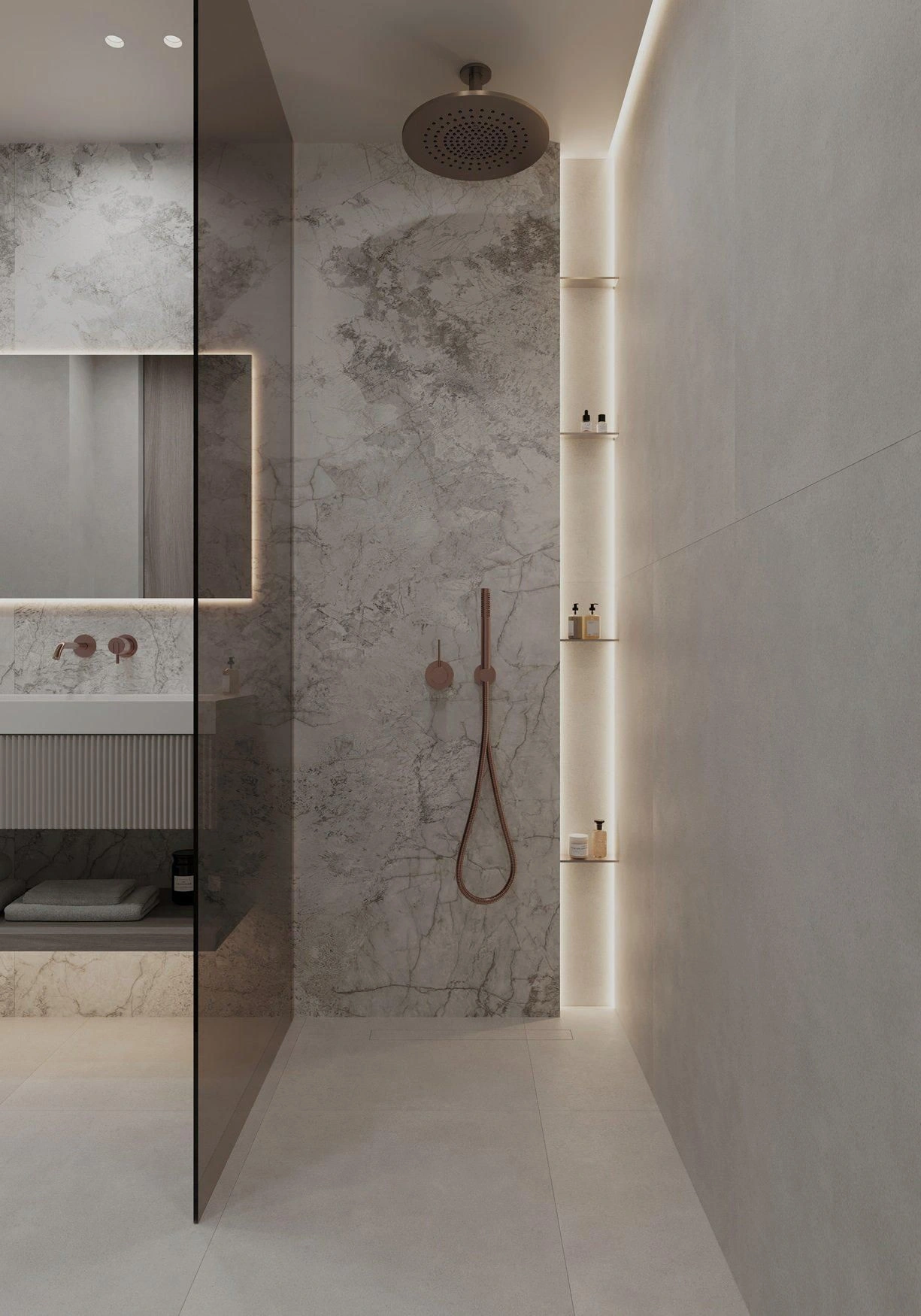 مجموعة سكنية فاخرة مع حمامات سباحة في دبي