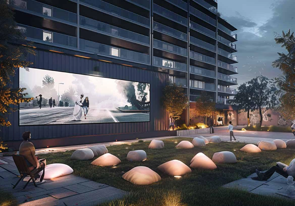 Luxurious residential complex in a green residential area of Dubai