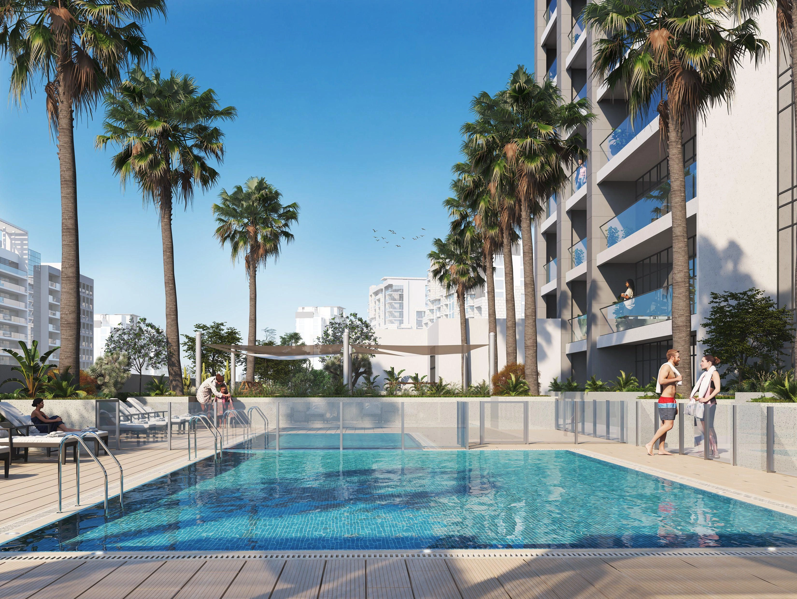 Complexe résidentiel de luxe avec plages et jardins au cœur de Dubaï