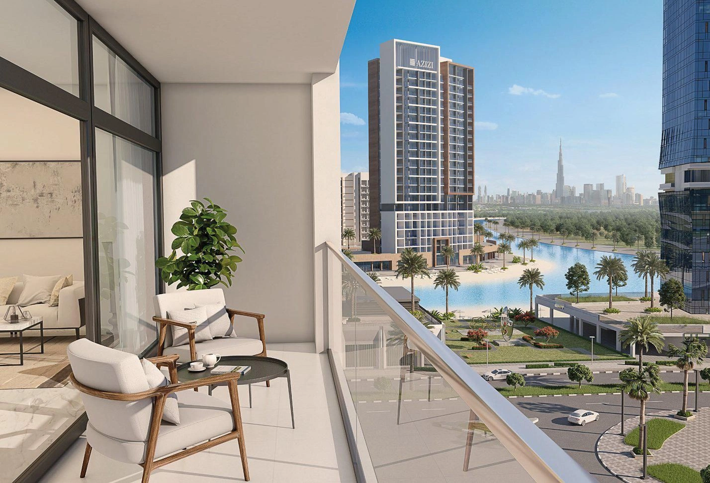 Complexe résidentiel de luxe avec plages et jardins au cœur de Dubaï