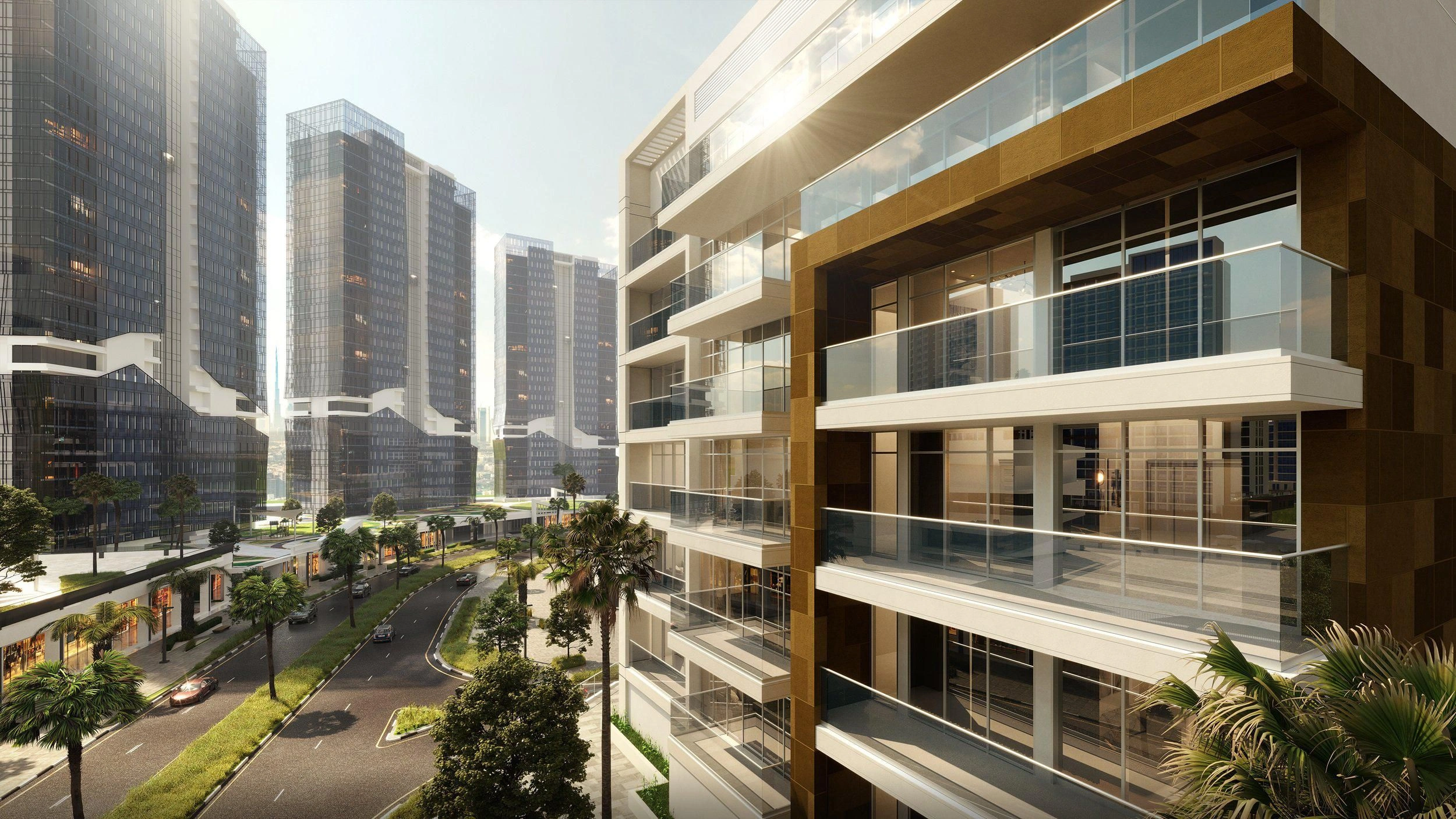 Complexe résidentiel de luxe avec plages et jardins au cœur de Dubaï