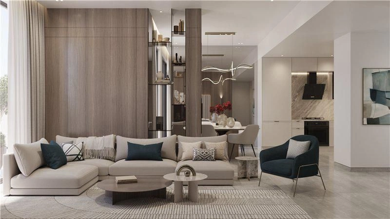 Modernes Wohnkomplex in der Nähe des Golfclubs in Dubai