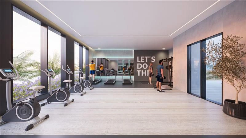 Modernes Wohnkomplex in der Nähe des Golfclubs in Dubai