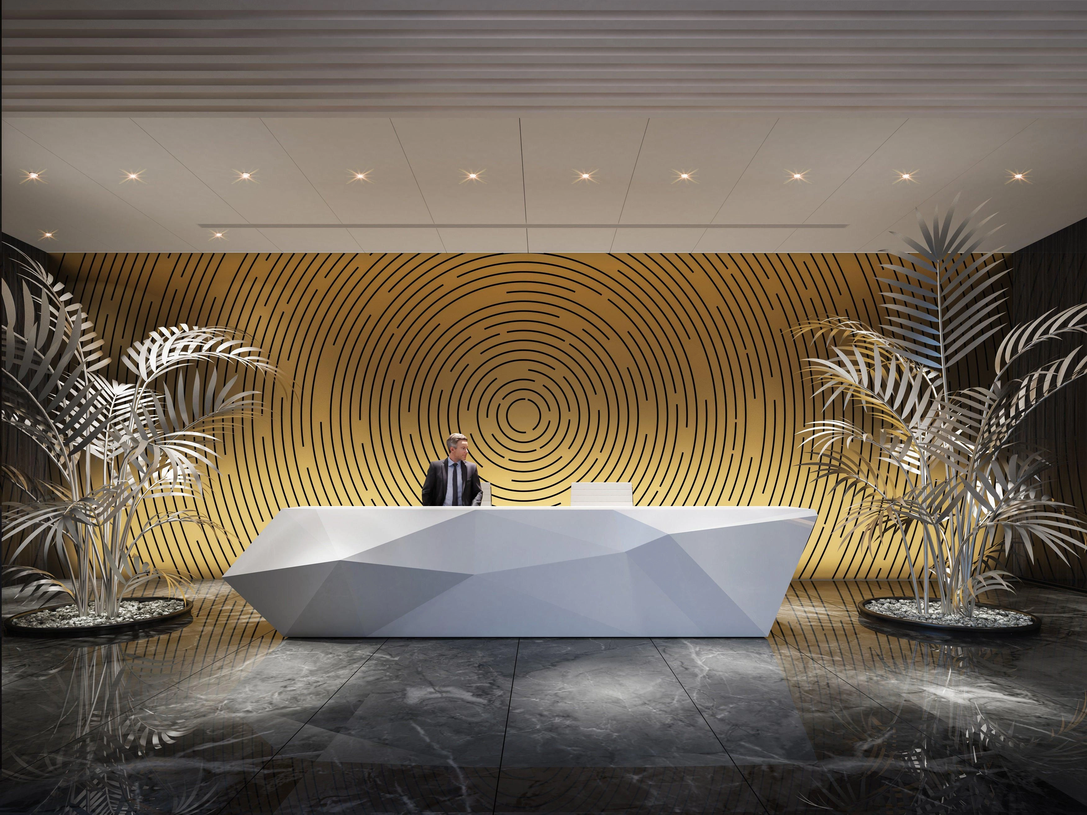 Luxurious residential complex with swimming pools in the center of Dubai