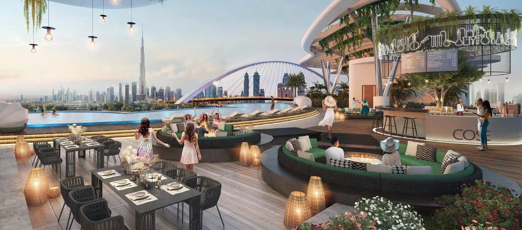 Elite residential complex on the banks of the Al Safu canal, Dubai