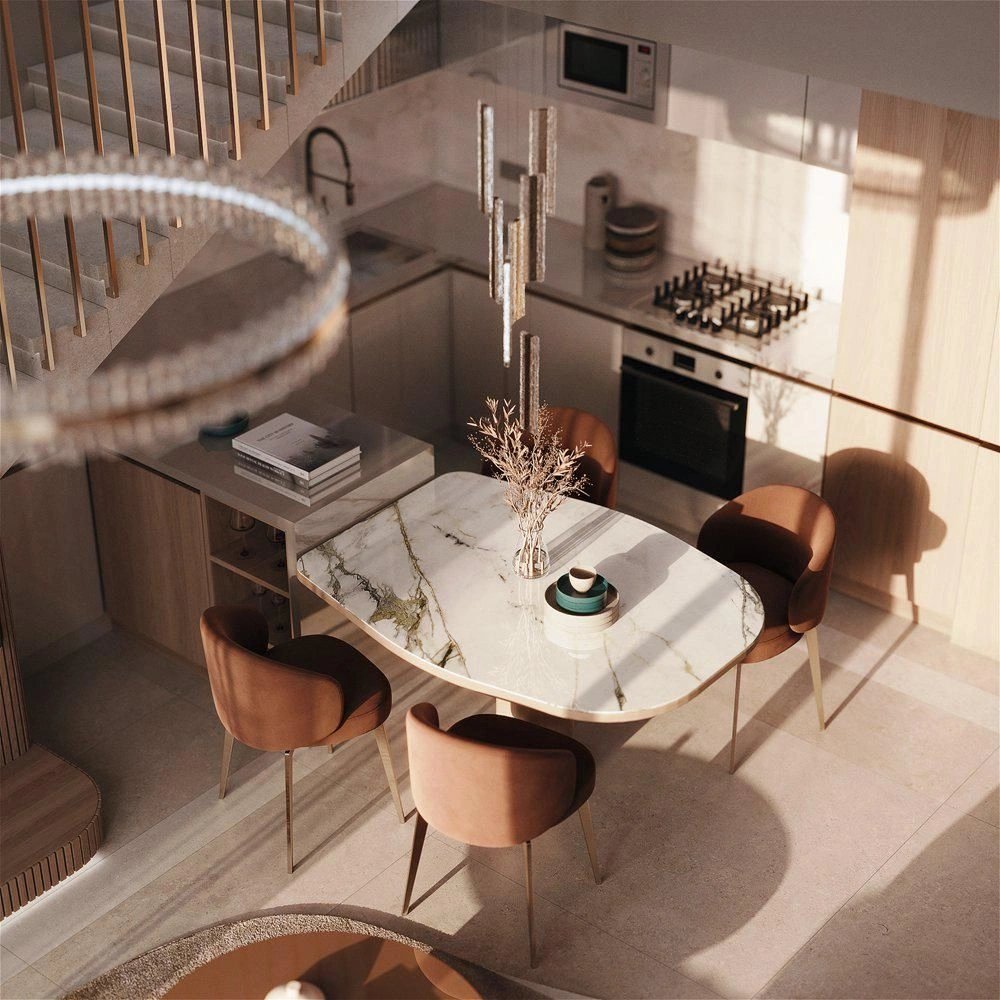 Lüks Konut Kompleksi ile Yüzme Havuzları Dubai'de