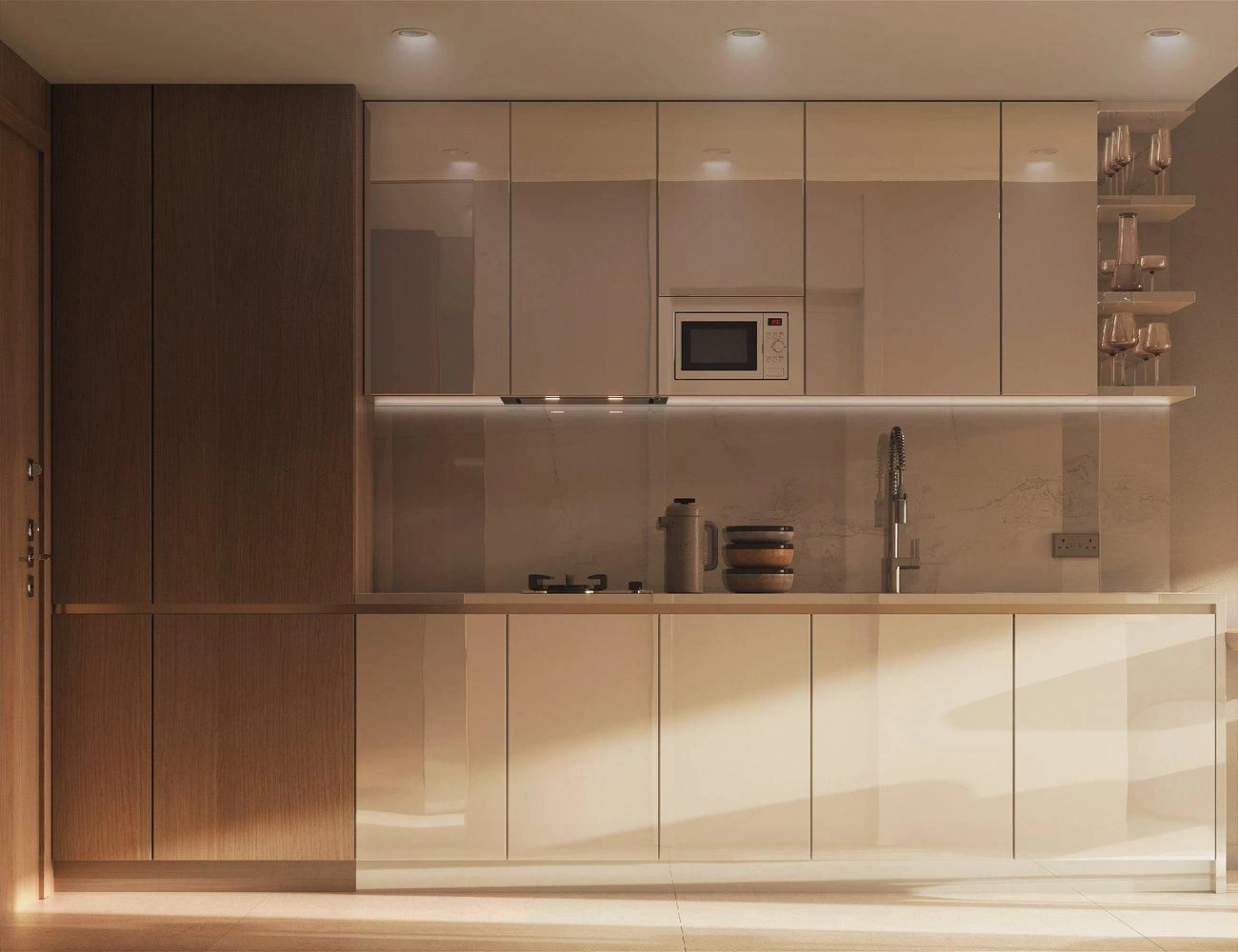 Lüks Konut Kompleksi ile Yüzme Havuzları Dubai'de