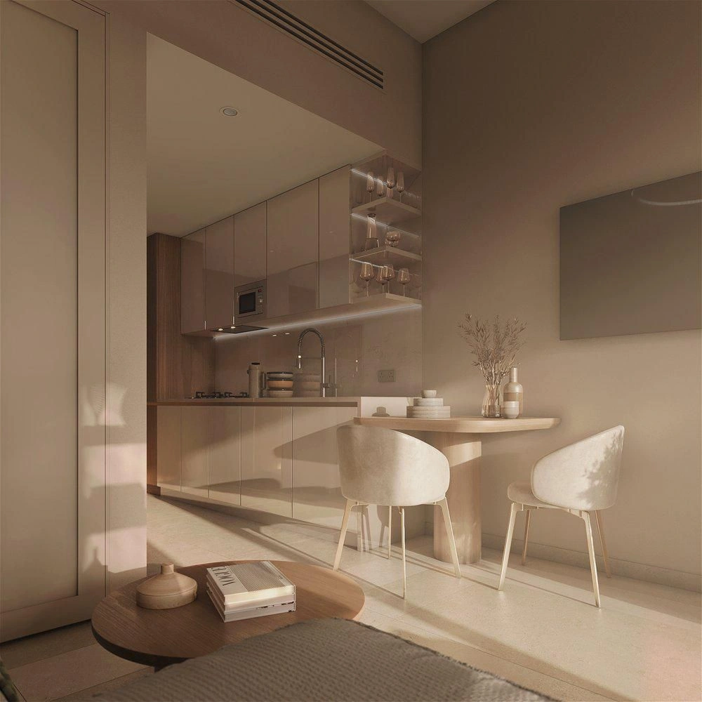 Lüks Konut Kompleksi ile Yüzme Havuzları Dubai'de