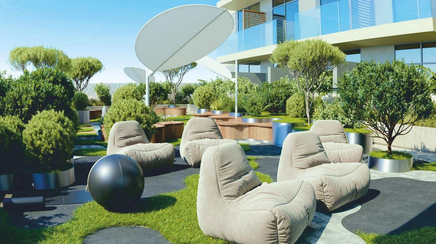 Modernes Wohnkomplex im skandinavischen Stil in Dubai