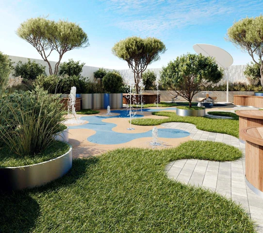 Modernes Wohnkomplex im skandinavischen Stil in Dubai