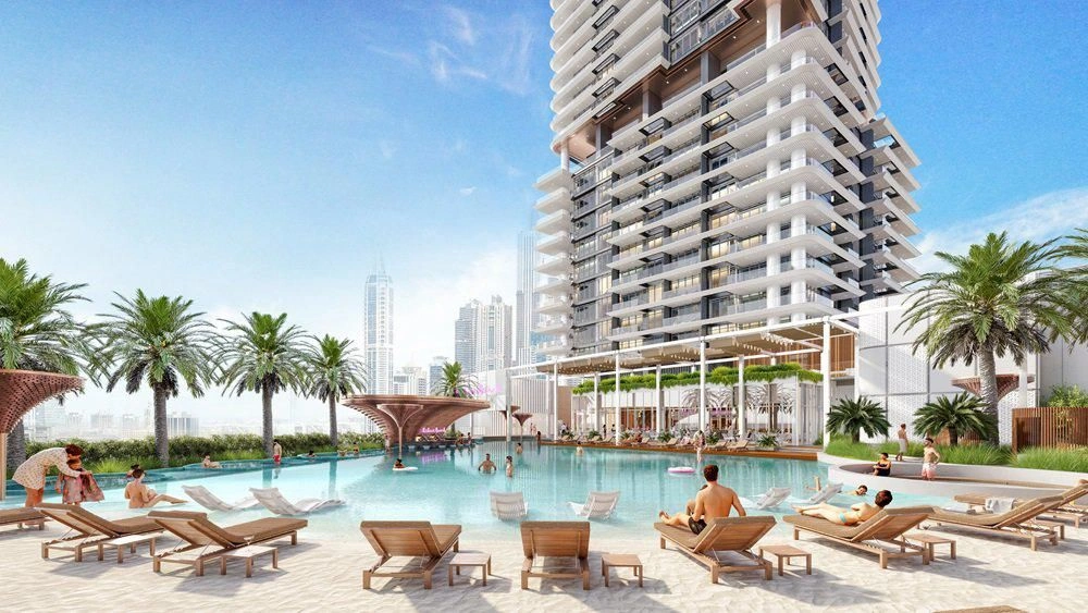 Luxuriöser Wohnkomplex mit Schwimmbädern und Spas in Uptown, Dubai