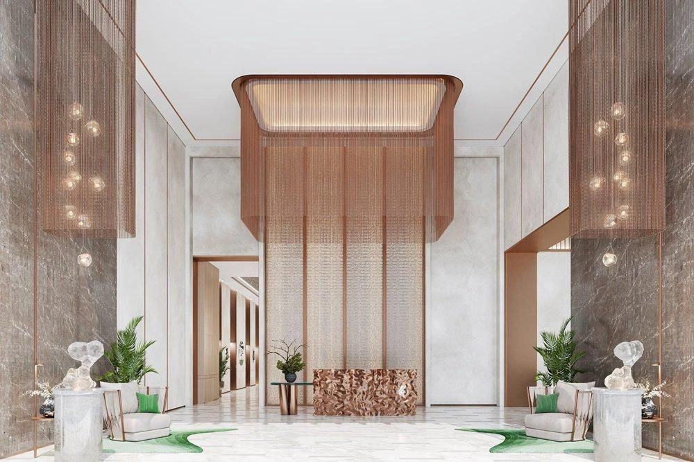 Luxuriöser Wohnkomplex mit Schwimmbädern und Spas in Uptown, Dubai