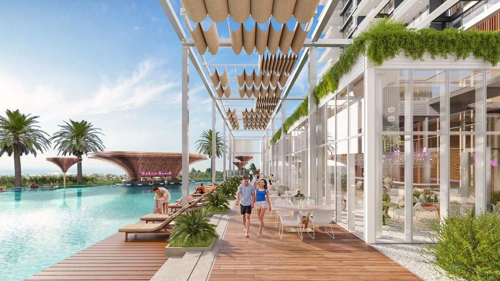 Luxuriöser Wohnkomplex mit Schwimmbädern und Spas in Uptown, Dubai