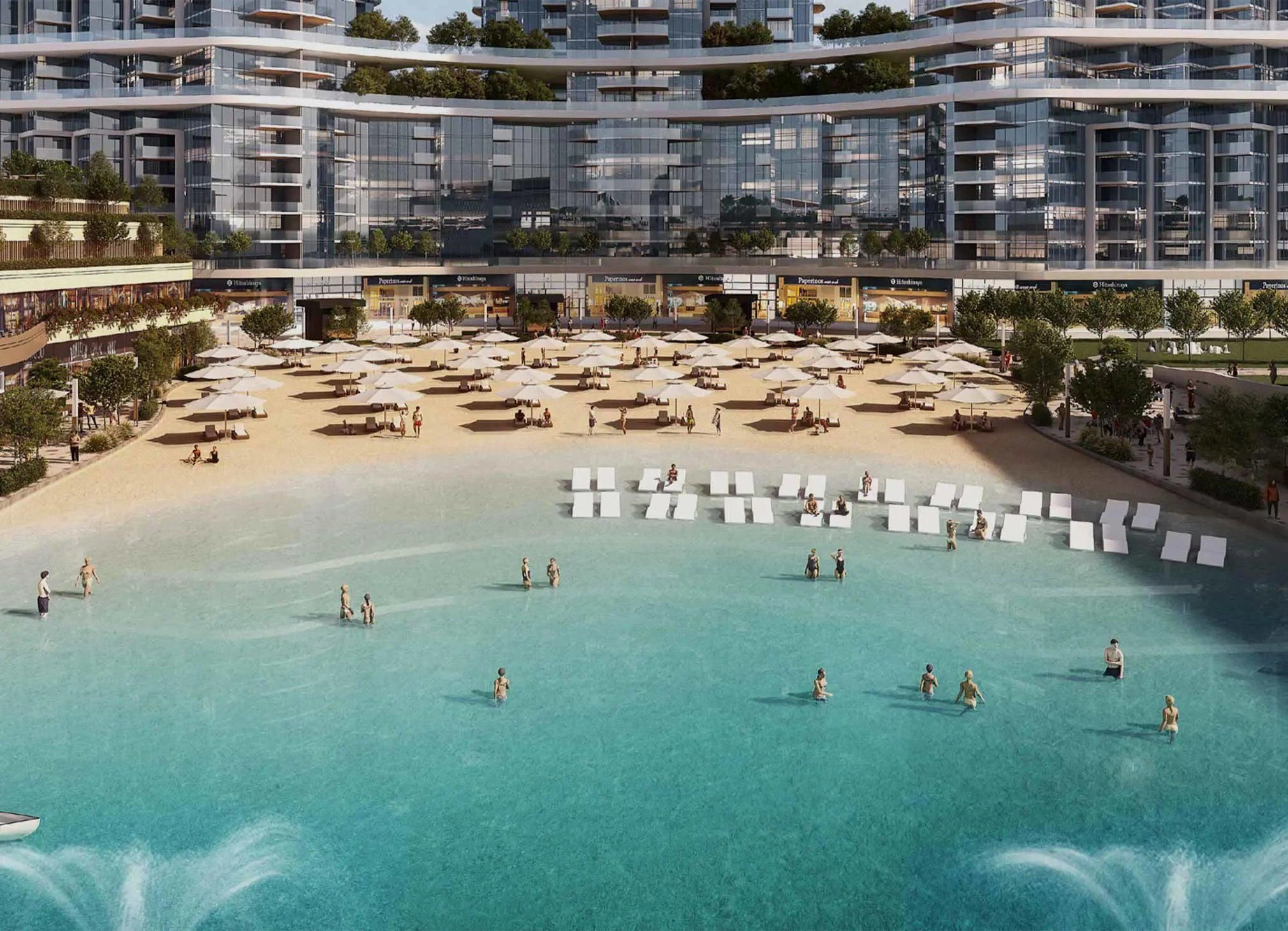 Luxury Apartments with Panoramic Views of Dubai Lagoons and Beach