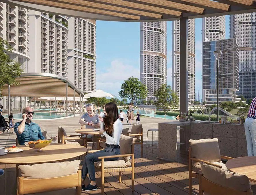 Luxury Apartments with Panoramic Views of Dubai Lagoons and Beach