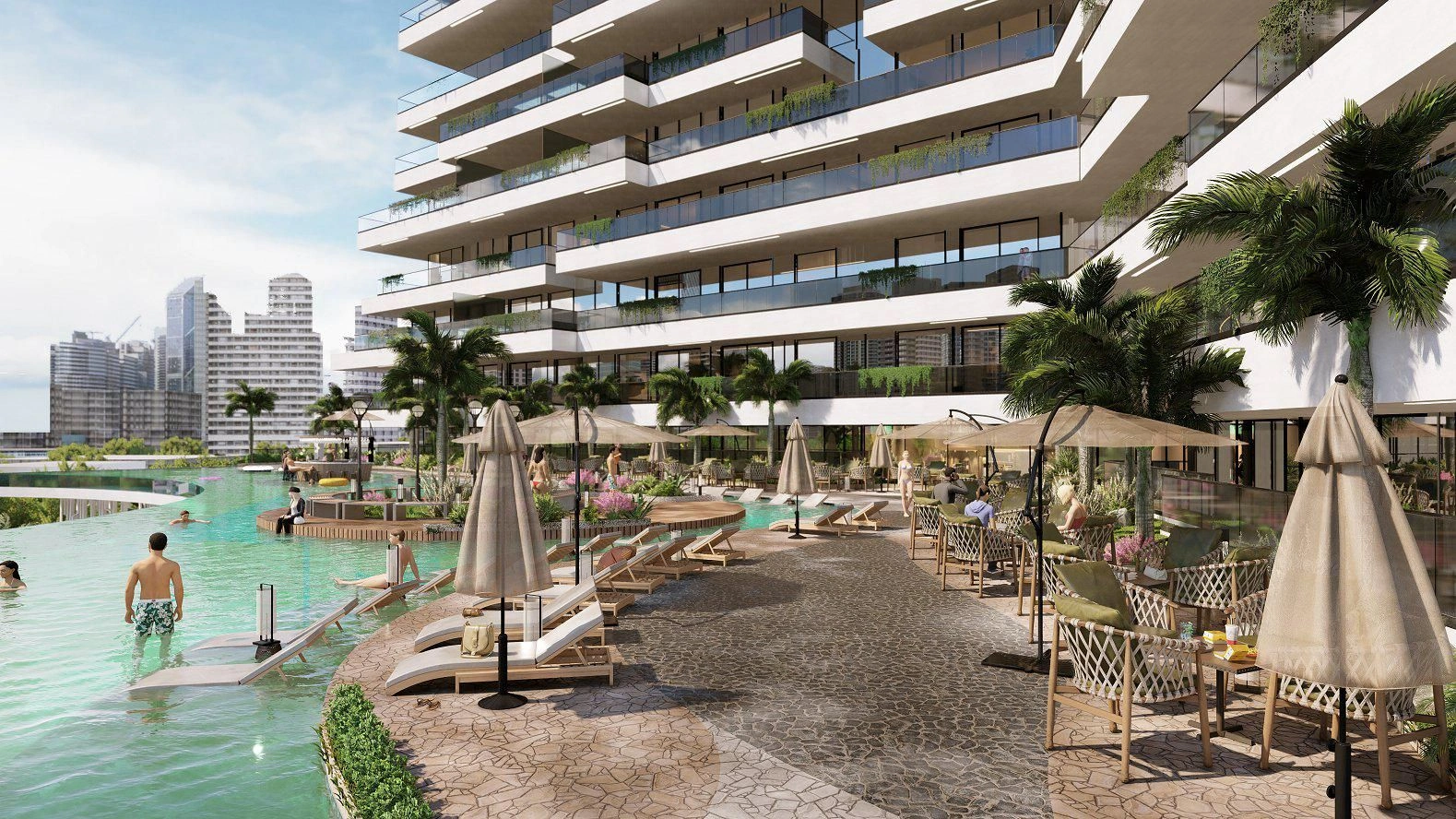 Complexe résidentiel de luxe avec parc aquatique à Dubaï