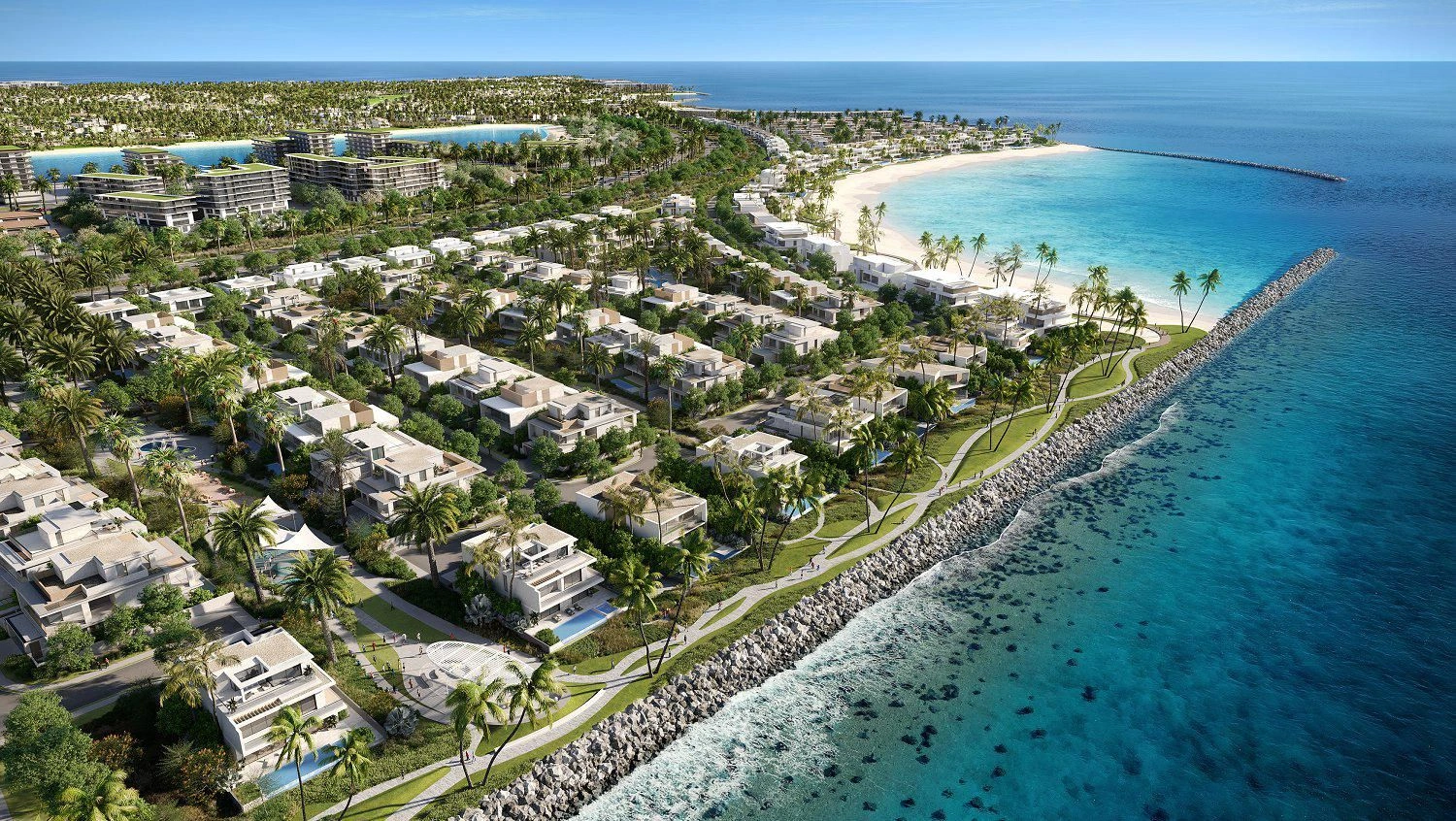 Villas et maisons de ville de luxe avec plage et marina à Dubaï