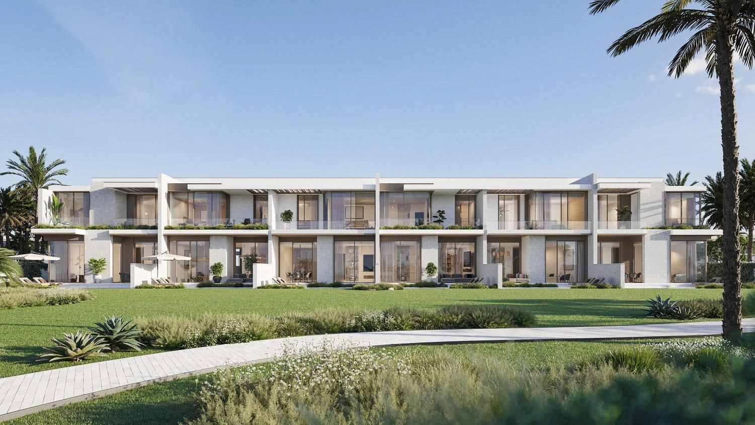 Villas et maisons de ville de luxe avec plage et marina à Dubaï