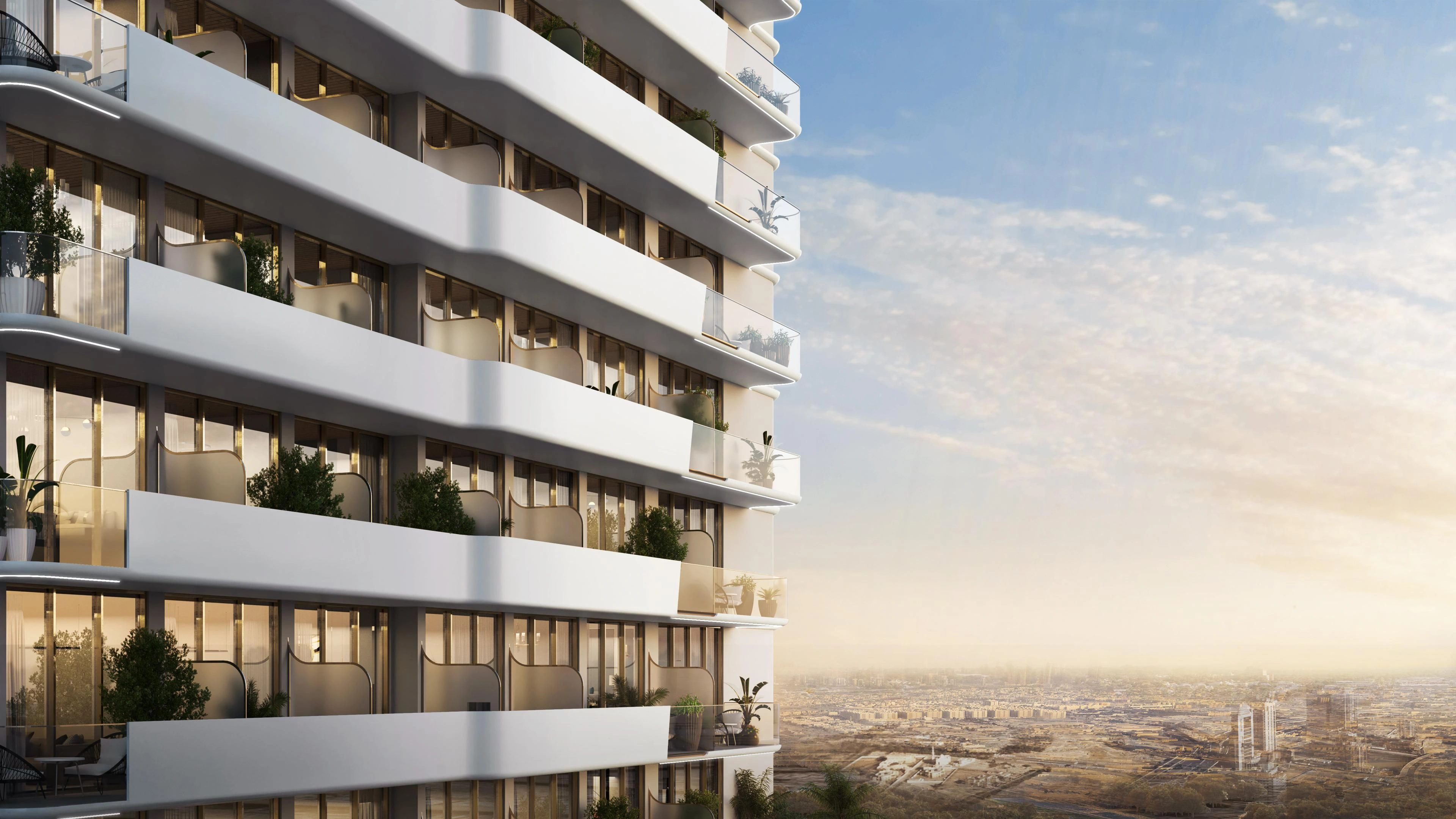 Luxury Residential Complex with Rooftop Pool in Dubai