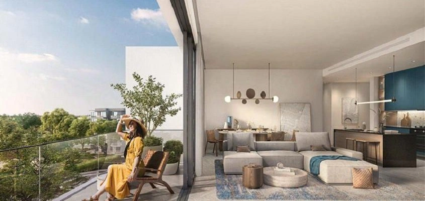 مجمع سكني حديث محاط بالغابة في دبي