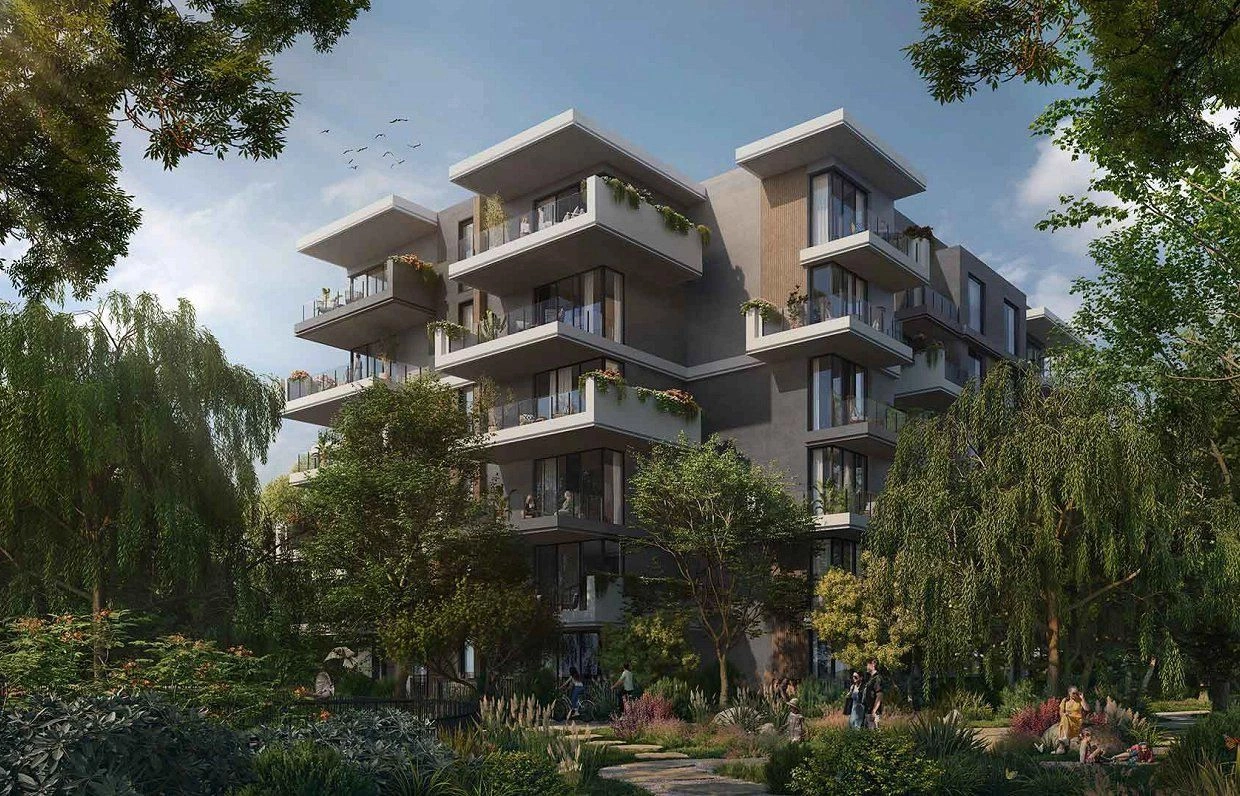 مجمع سكني حديث محاط بالغابة في دبي