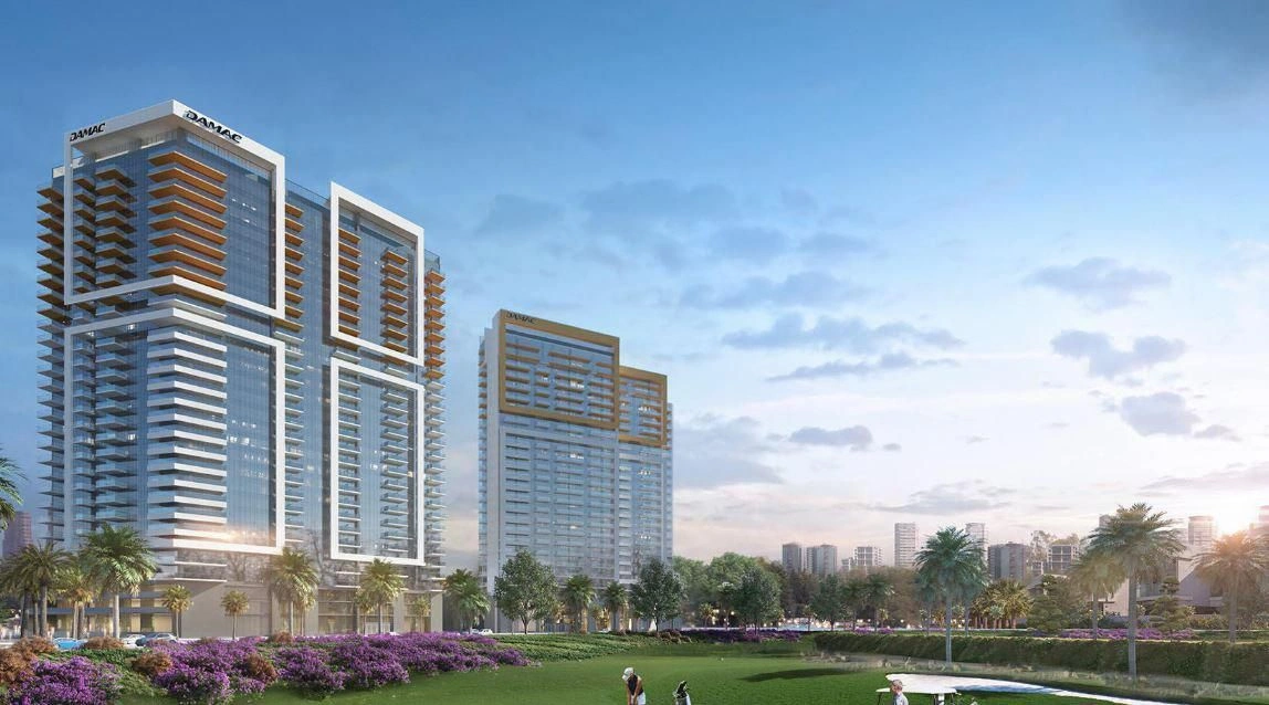 Luxury Residential Complex with Swimming Pools and Golf Club in Dubai