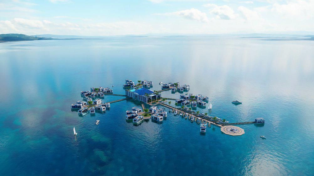 Unique Water Villas Complex in Jumeirah, Dubai