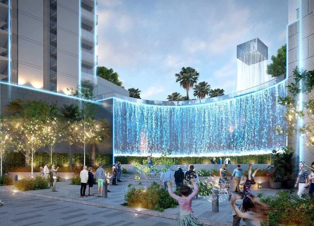 Lüks Konut Kompleksi, Yüzme Havuzları ve Golf Kulübü, Dubai