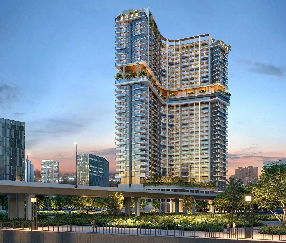 مجمع سكني حديث في وسط دبي