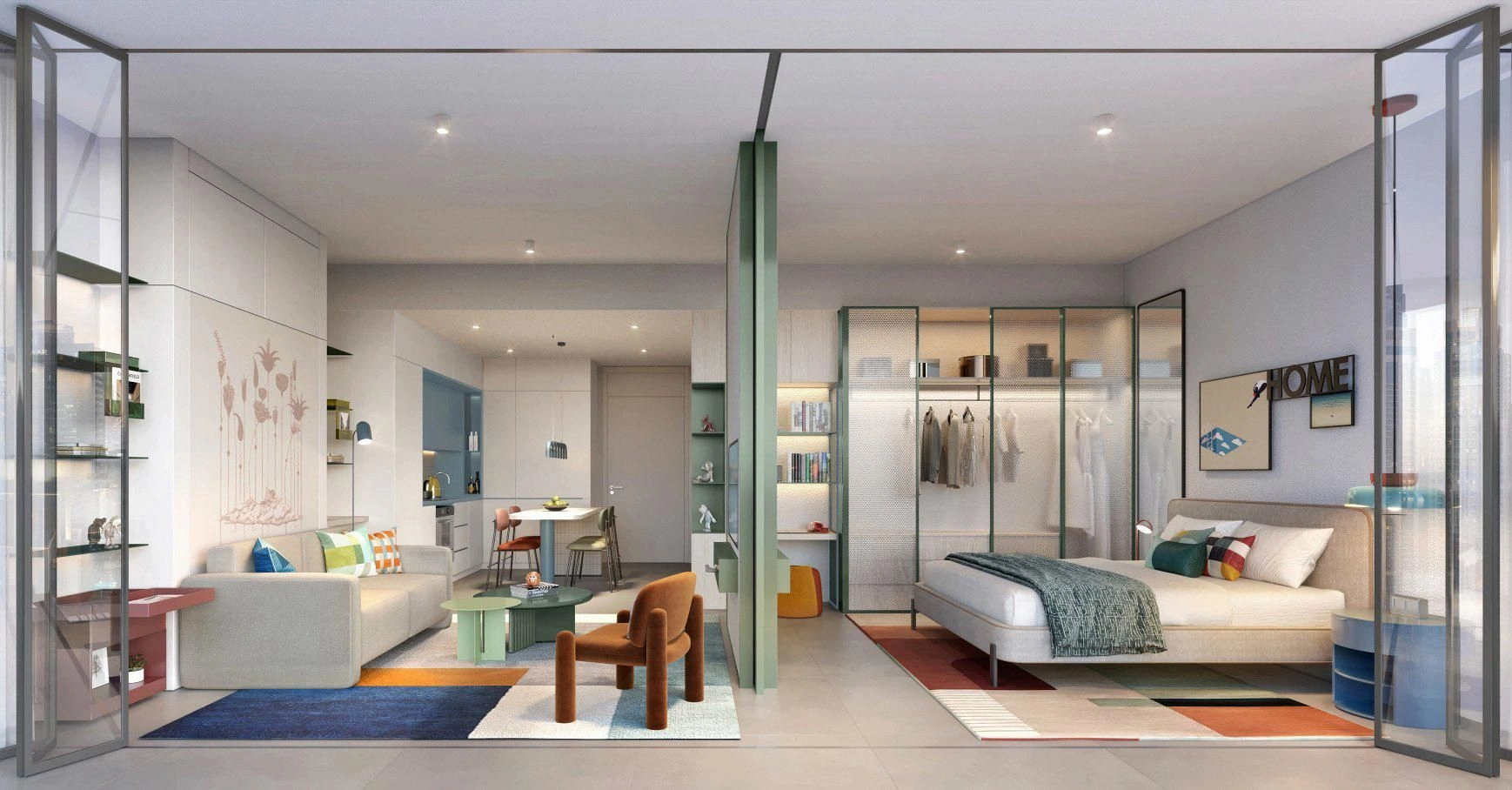 مجمع سكني حديث في وسط دبي