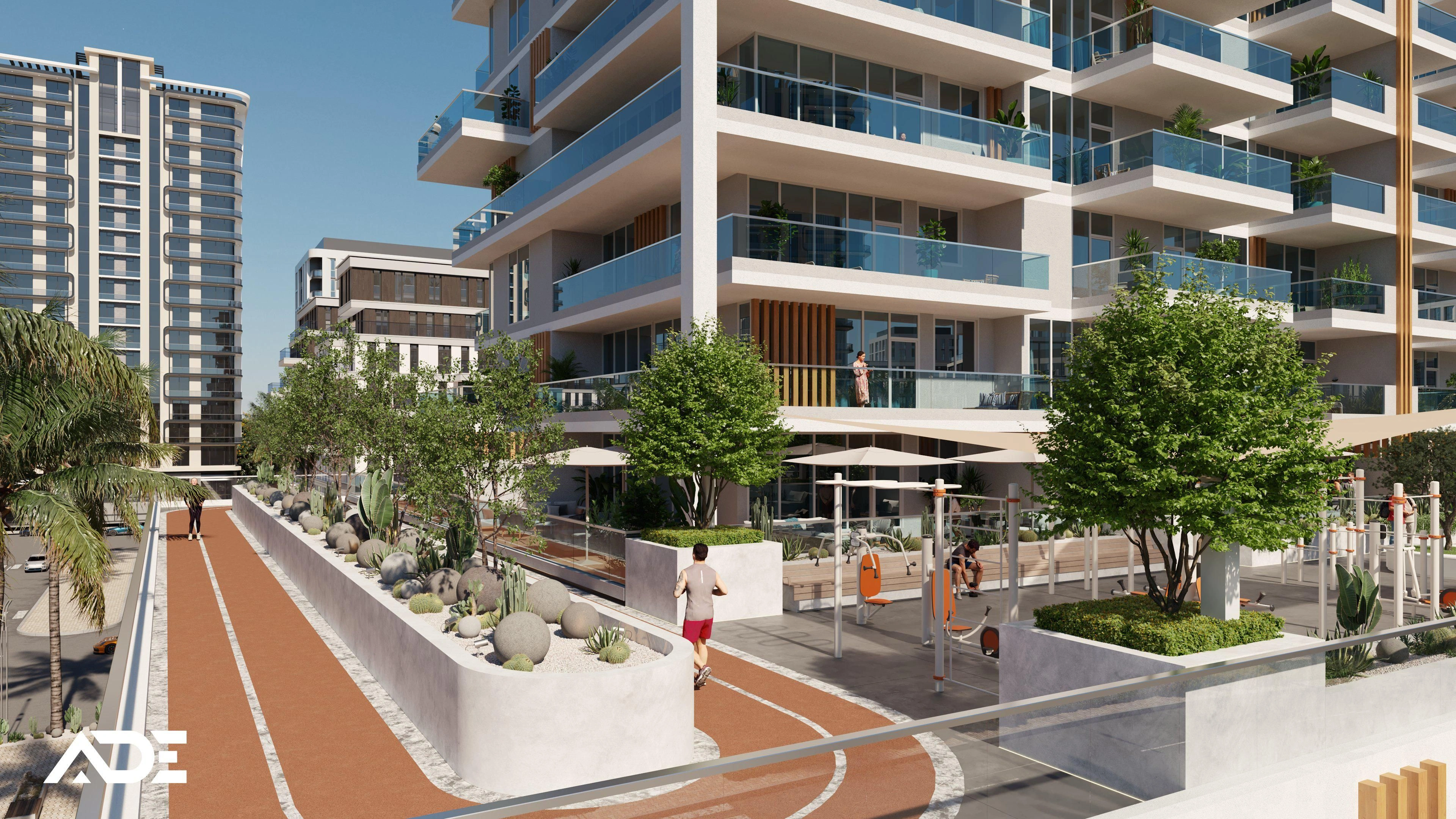 مجمع سكني فاخر بالقرب من الحدائق في دبي