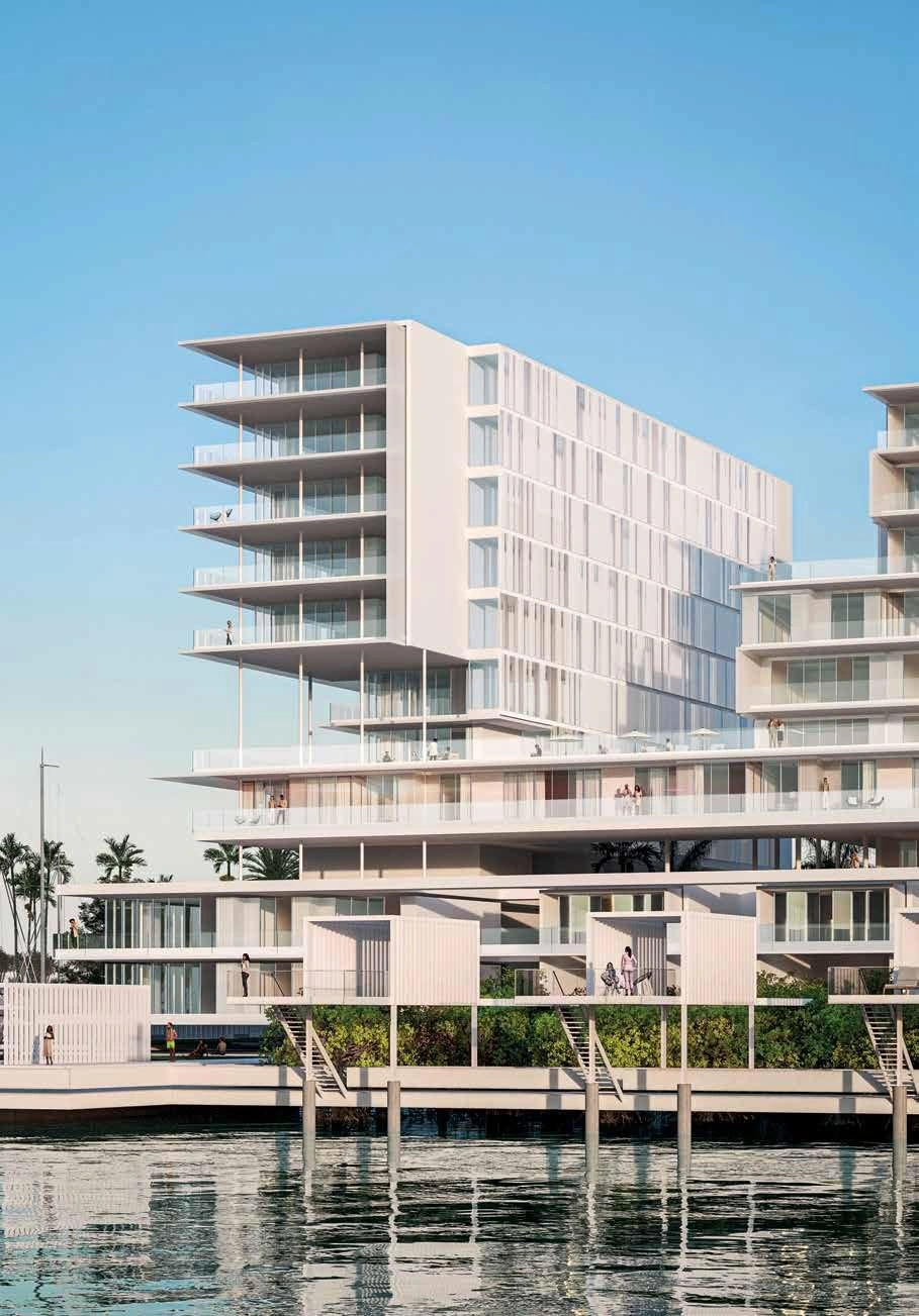 Modern residential complex with private beach in Ajman