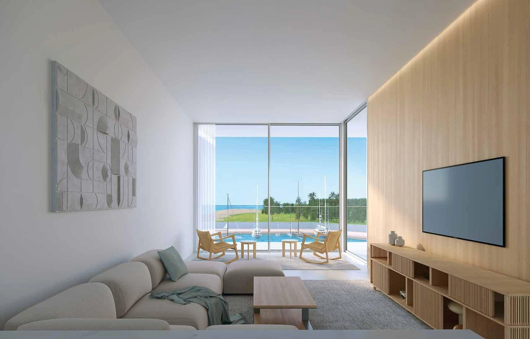 Modern residential complex with private beach in Ajman