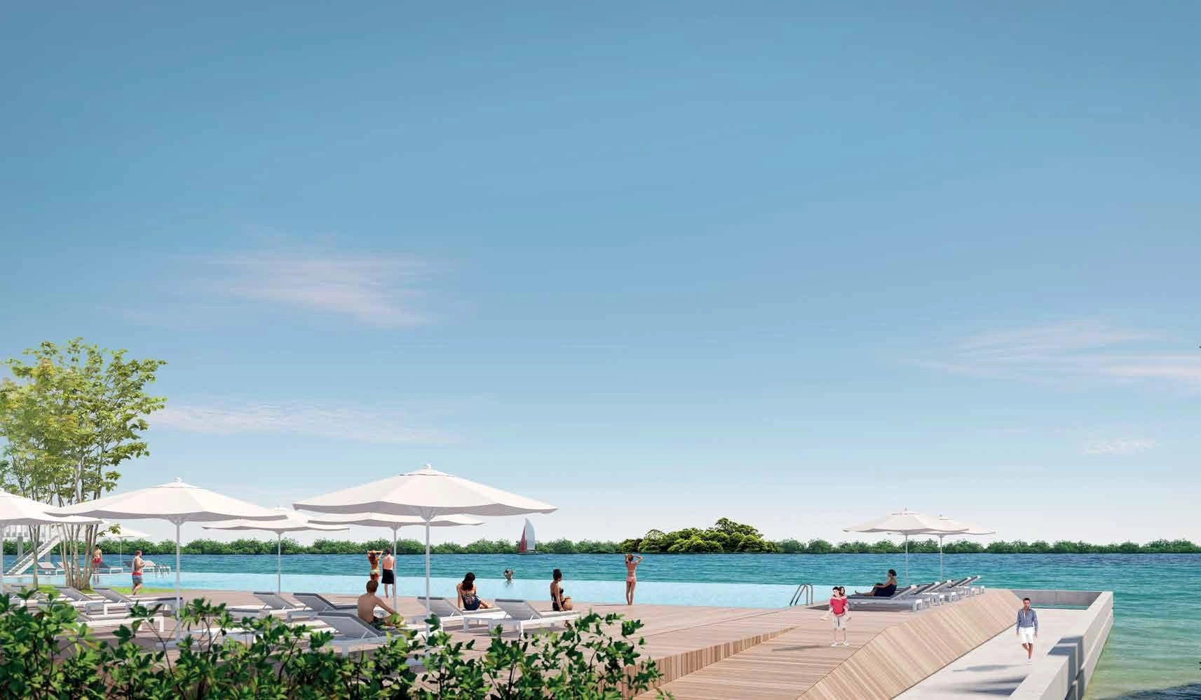 Modern residential complex with private beach in Ajman