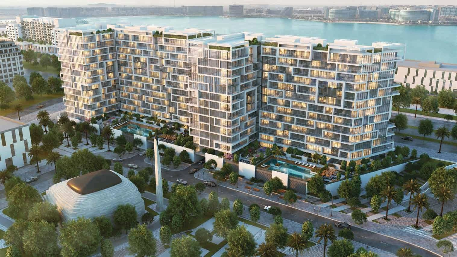 Luxury residential complex on the seafront in Abu Dhabi